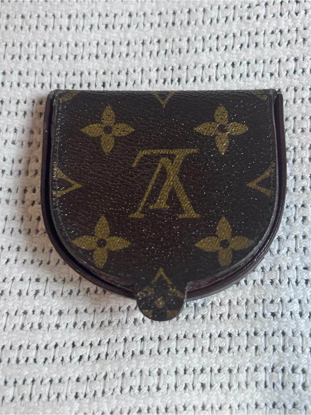 Vintage Louis Vuitton Monogram Canvas Porte Monnaie Gousset Coin Pouch